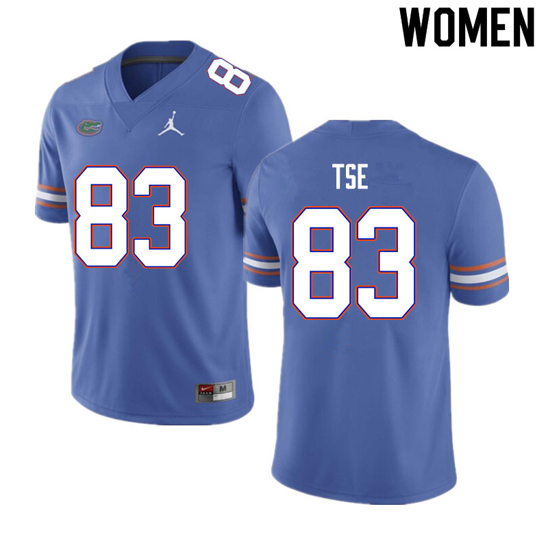 Women #83 Joshua Tse Florida Gators College Football Jerseys Sale-Blue